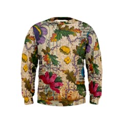 Flowers-b 003 Kids  Sweatshirt by nate14shop