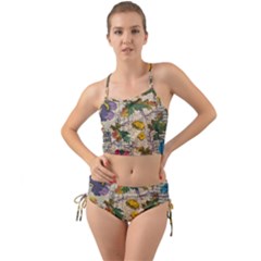 Flowers-b 003 Mini Tank Bikini Set by nate14shop