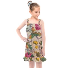 Flowers-b 003 Kids  Overall Dress by nate14shop