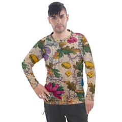 Flowers-b 003 Men s Pique Long Sleeve Tee