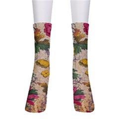 Flowers-b 003 Crew Socks