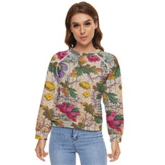 Flowers-b 003 Women s Long Sleeve Raglan Tee