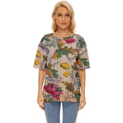 Flowers-b 003 Oversized Basic Tee