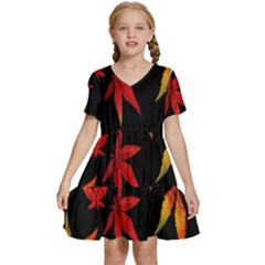 Hd-wallpaper-b 001 Kids  Short Sleeve Tiered Mini Dress