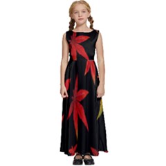 Hd-wallpaper-b 001 Kids  Satin Sleeveless Maxi Dress