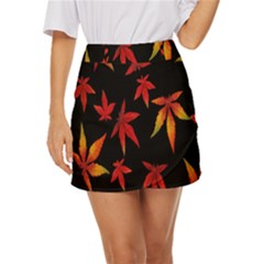 Hd-wallpaper-b 001 Mini Front Wrap Skirt