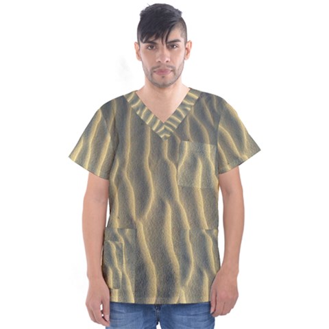 Hd-wallpaper-b 002 Men s V-neck Scrub Top by nate14shop