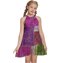 Hd-wallpaper-b 003 Kids  Halter Collar Waist Tie Chiffon Dress