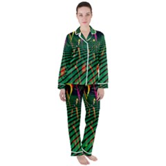 Hd-wallpaper-b 005 Satin Long Sleeve Pajamas Set