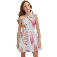 Hd-wallpaper-love Kids  One Shoulder Party Dress by nate14shop