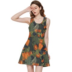 Orange Leaves Inside Out Racerback Dress by HWDesign