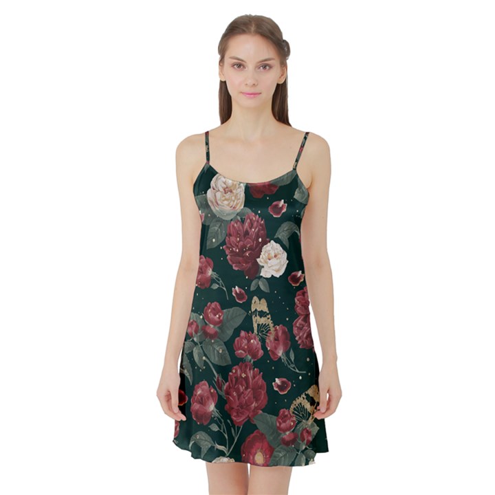 Magic Of Roses Satin Night Slip