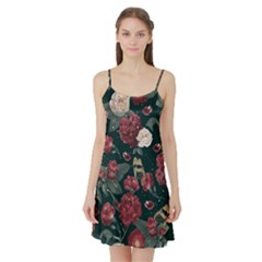 Magic Of Roses Satin Night Slip by HWDesign