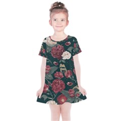 Magic Of Roses Kids  Simple Cotton Dress by HWDesign