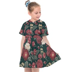 Magic Of Roses Kids  Sailor Dress by HWDesign