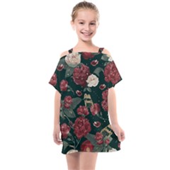 Magic Of Roses Kids  One Piece Chiffon Dress by HWDesign