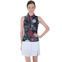 Magic Of Roses Women s Sleeveless Polo Tee by HWDesign