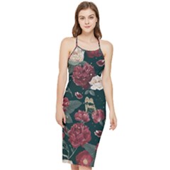 Magic Of Roses Bodycon Cross Back Summer Dress by HWDesign