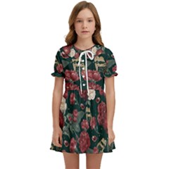 Magic Of Roses Kids  Sweet Collar Dress by HWDesign