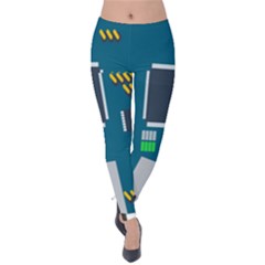 Amphisbaena Two Platform Dtn Node Vector File Velvet Leggings