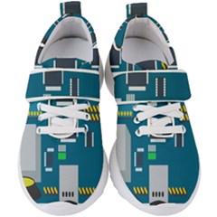 Amphisbaena Two Platform Dtn Node Vector File Kids  Velcro Strap Shoes by Sapixe