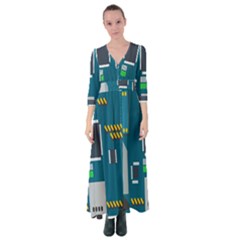 Amphisbaena Two Platform Dtn Node Vector File Button Up Maxi Dress by Sapixe