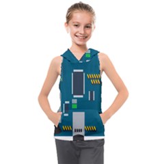 Amphisbaena Two Platform Dtn Node Vector File Kids  Sleeveless Hoodie by Sapixe