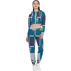 Amphisbaena Two Platform Dtn Node Vector File Cropped Zip Up Lounge Set by Sapixe