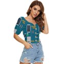 Amphisbaena Two Platform Dtn Node Vector File Button up blouse View3