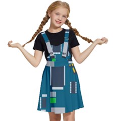 Amphisbaena Two Platform Dtn Node Vector File Kids  Apron Dress by Sapixe