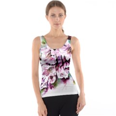 Watercolour-cherry-blossoms Tank Top