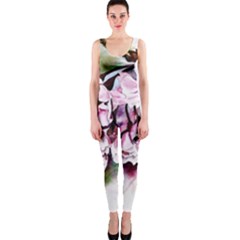 Watercolour-cherry-blossoms One Piece Catsuit