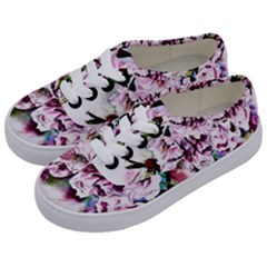 Watercolour-cherry-blossoms Kids  Classic Low Top Sneakers