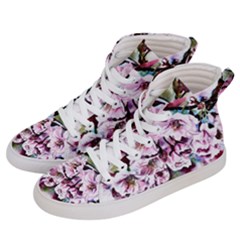 Watercolour-cherry-blossoms Women s Hi-top Skate Sneakers