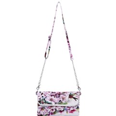 Watercolour-cherry-blossoms Mini Crossbody Handbag by Jancukart