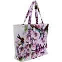 Watercolour-cherry-blossoms Zip Up Canvas Bag View2