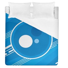 Background-blue-modern-creative Duvet Cover (queen Size)