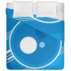 Background-blue-modern-creative Duvet Cover Double Side (california King Size)