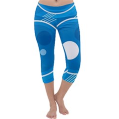 Background-blue-modern-creative Capri Yoga Leggings