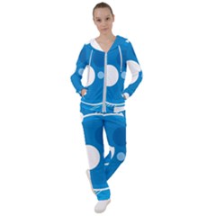 Background-blue-modern-creative Women s Tracksuit