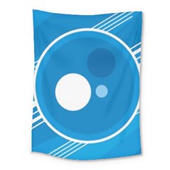 Background-blue-modern-creative Medium Tapestry