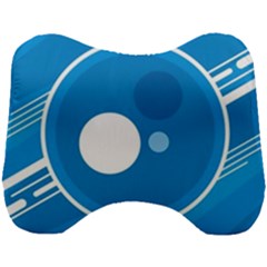 Background-blue-modern-creative Head Support Cushion