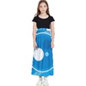 Background-blue-modern-creative Kids  Flared Maxi Skirt View1