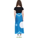 Background-blue-modern-creative Kids  Flared Maxi Skirt View2