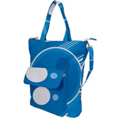 Background-blue-modern-creative Shoulder Tote Bag