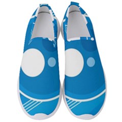 Background-blue-modern-creative Men s Slip On Sneakers