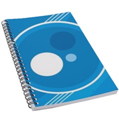 Background-blue-modern-creative 5 5  X 8 5  Notebook