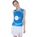 Background-blue-modern-creative Women s Sleeveless Sports Top View1