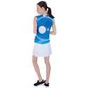 Background-blue-modern-creative Women s Sleeveless Sports Top View2