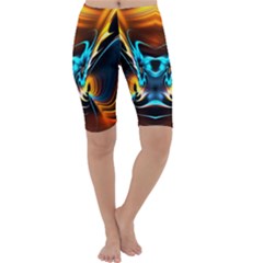 Duck-crazy-duck-abstract Cropped Leggings 